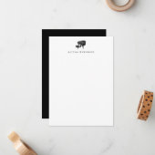 ピアノ文房具 – パーソナライズされたピアノのノートカード ノートカード (正面/裏面インサイチュ)