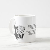 ピアノ旧式なルイWainのスケッチを遊んでいるライオン コーヒーマグカップ (正面左)