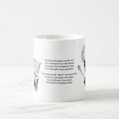 ピアノ旧式なルイWainのスケッチを遊んでいるライオン コーヒーマグカップ (中央)