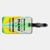 ピアノ最も重要な楽器 ラゲッジタグ (裏面横)