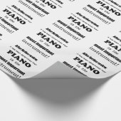 ピアノ最も重要な楽器 ラッピングペーパー (角)