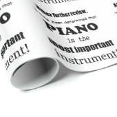 ピアノ最も重要な楽器 ラッピングペーパー (ロールコーナー)