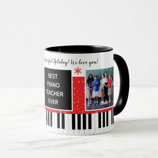 ピアノ最高の先生エバークラスのクリスマスホリデーズ マグカップ (正面右)