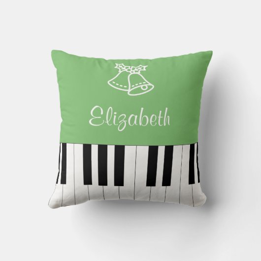 ピアノ最高の先生エバーピアノ鍵グリーン クッション (裏面)