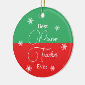 ピアノ最高の先生エバーピアノ鍵写真 セラミックオーナメント (左)