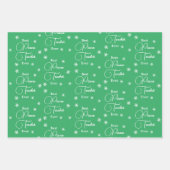 ピアノ最高の先生エバーピアノ鍵雪片 ラッピングペーパーシート (正面)