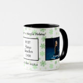 ピアノ最高の先生Ever Photo Christmas Holidays マグカップ (正面右)