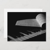 ピアノ楽譜 ポストカード (正面/裏面)