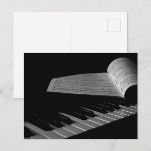 ピアノ楽譜 ポストカード (正面/裏面)