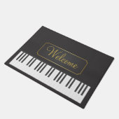 ピアノ歓迎 ドアマット (アングル)