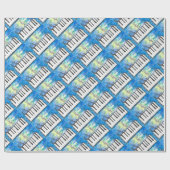 ピアノ水彩画 ラッピングペーパー (フラット)