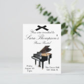 ピアノ演奏会の招待状 招待状 (スタンド正面)