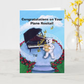 ピアノ演奏会カード カード (黄色い花)