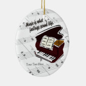 ピアノ版感覚音 – カスタマイズ セラミックオーナメント (右)