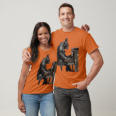 ピアノ犬の友おもしろい達 Tシャツ (ユニセックス)