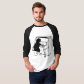 ピアノ猫Tシャツ Tシャツ (正面フル)