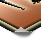 ピアノ理論チャート音楽指導 ポスター (角)