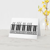 ピアノ理論 カード (黄色い花)