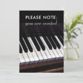 ピアノ発表会のご案内 招待状 (スタンド正面)