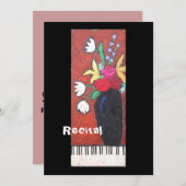 ピアノ発表会II 招待状 (正面/裏面)