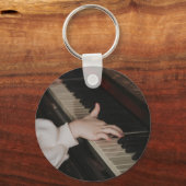 ピアノ素晴らしのアートワーク キーホルダー (正面)