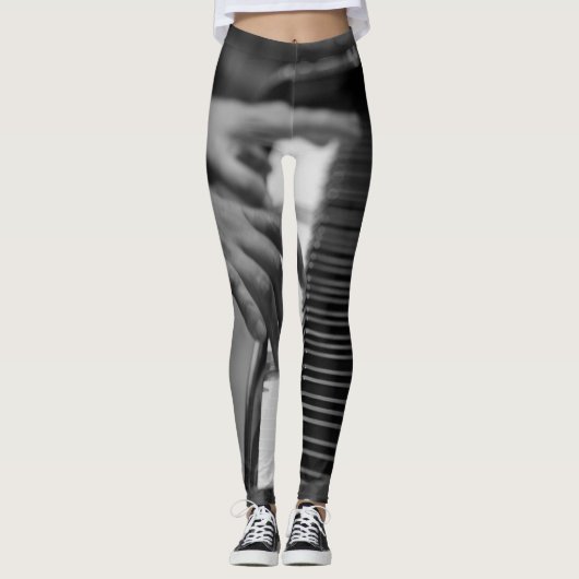 ピアノ素晴らしのアートワーク レギンス (正面)