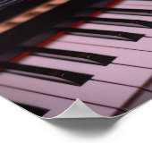 ピアノ素晴らしデザイン ポスター (角)