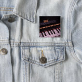 ピアノ素晴らしデザイン 缶バッジ (インサイチュ)