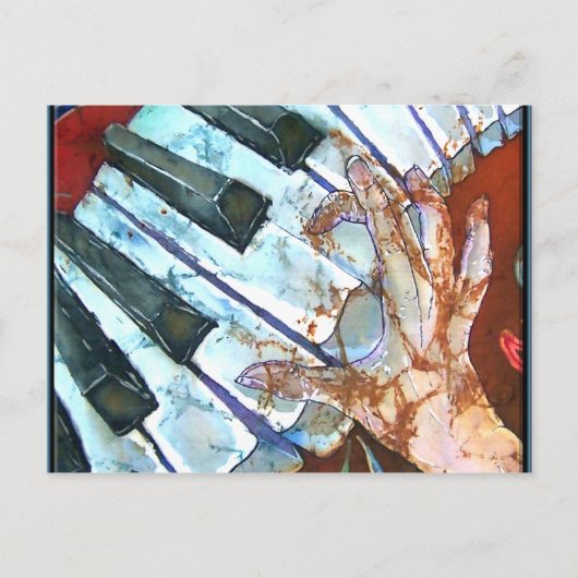 ピアノ葉書 ポストカード (正面)