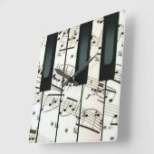 ピアノ装飾用クッション スクエア壁時計 (傾斜)