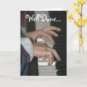 ピアノ試験の名札 カード (黄色い花)