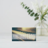 ピアノ調律修理音楽教師事業 名刺 (スタンド正面)