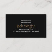 ピアノ調律修理音楽教師事業 名刺 (裏面)