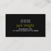 ピアノ調律修理音楽教師事業 名刺 (裏面)