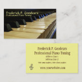 ピアノ調律師の名刺 名刺 (正面/裏面)