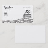 ピアノ調律師の名刺 名刺 (正面/裏面)