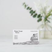 ピアノ調律師の名刺 名刺 (スタンド正面)