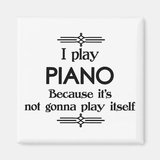 ピアノ遊自らおもしろいDeco Music マグネット (正面)