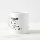 ピアノ遠くにから戻る コーヒーマグカップ (正面左)