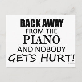 ピアノ遠くにから戻る ポストカード