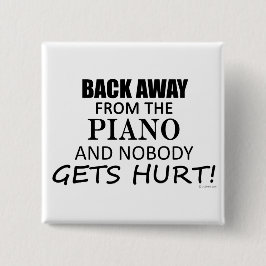 ピアノ遠くにから戻る 缶バッジ