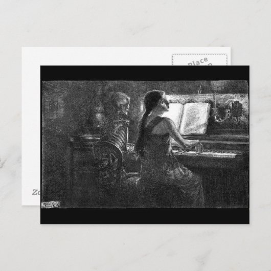 ピアノ郵便はがきの死 ポストカード (正面/裏面)