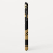 ピアノ鍵および金ゴールド音楽ノート Case-Mate iPhoneケース (裏面/左)