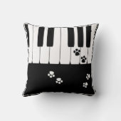 ピアノ鍵と猫足の足 クッション (裏面)