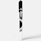 ピアノ鍵と金ゴールドミュージックノート Case-Mate iPhoneケース (裏面 / 左)