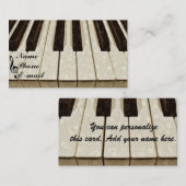 ピアノ鍵とMe_ 名刺 (正面/裏面)