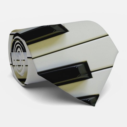 ピアノ鍵のタイ ネクタイ (ロール)