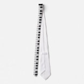 ピアノ鍵のタイ ネクタイ (裏面)