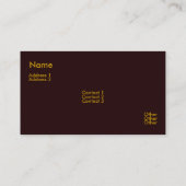 ピアノ鍵の名刺 名刺 (裏面)