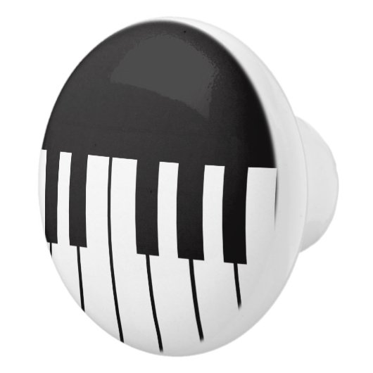 ピアノ鍵の引出しの引き セラミックノブ (右)